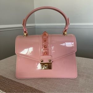 Pink purse handbag